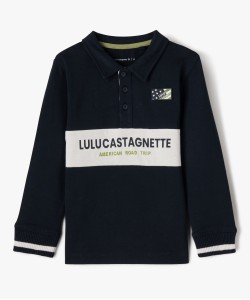 Polo à manches longues bicolore garçon - LuluCastagnette